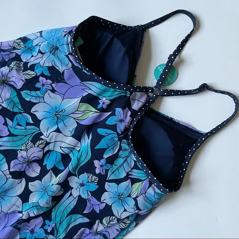 NWT Beach House Blue Calista Swimsuit